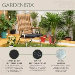Gardenista Stoelkussen - Waterbestendige Tuinkussens Voor Binnen En Buiten - Zitkussen Met Lint - Kussens Voor Tuinstoel 13 Gardenista Stoelkussen - Waterbestendige Tuinkussens Voor Binnen En Buiten - Zitkussen Met Lint - Kussens Voor Tuinstoel -Buitentuin Winkel 1200x1198 13
