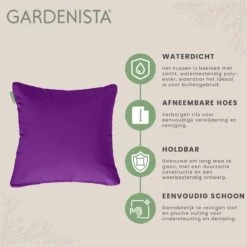 Gardenista Sierkussens - Hollow Fibre Gevuld 45cm Binnenkussen - Tuinkussens Voor Binnen En Buiten - Kussentjes Woonkamer -Buitentuin Winkel 1200x1198 9