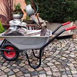 Gardebruk Kruiwagen 100L - Luchtband - 250kg Draagkracht Zilver -Buitentuin Winkel 1200x1200 1047