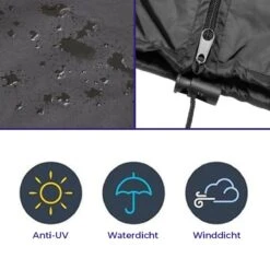 Merkloos Parasolhoes Met Rits En Trekkoord – Beschermhoes Voor Zweefparasol & Staande Parasol – Waterdicht Afdekhoes – Hoes Voor Hangparasol – Inclusief Opberghoes – Zwart - 205 Cm -Buitentuin Winkel 1200x1200 105