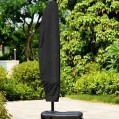 Merkloos Parasolhoes Met Rits En Trekkoord – Beschermhoes Voor Zweefparasol & Staande Parasol – Waterdicht Afdekhoes – Hoes Voor Hangparasol – Inclusief Opberghoes – Zwart - 205 Cm -Buitentuin Winkel 1200x1200 106