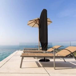 Merkloos Parasolhoes Met Rits En Trekkoord – Beschermhoes Voor Zweefparasol & Staande Parasol – Waterdicht Afdekhoes – Hoes Voor Hangparasol – Inclusief Opberghoes – Zwart - 205 Cm -Buitentuin Winkel 1200x1200 107