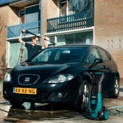 VONROC Hogedrukreiniger V18-2 1800W – 140 Bar – 420 L/h – Incl. 8m Slang, Geïntegreerde Reinigingsmiddelen Tank, Terrasreiniger, Spuitstukken En Accessoires -Buitentuin Winkel 1200x1200 1148