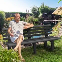 Casaria Tuinbank Orchidea – Kunststof/240kg Belastbaar – Antraciet 14 Casaria Tuinbank Orchidea – Kunststof/240kg Belastbaar – Antraciet -Buitentuin Winkel 1200x1200 117