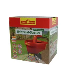 WOLF-Garten Universele Handstrooier WE-B - Strooibreedte Instelbaar 0.5 M-2.5m - Batterij Aandrijving - Inhoud 3 Liter -Buitentuin Winkel 1200x1200 1310