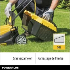 Powerplus POWXG6212T Elektrische Grasmaaier - Grasmachine Voor Kleine En Middelgrote Tuin - 1300W - Maaibreedte 320mm - Verstelbare Maaihoogte - 30L Opvangbak - Incl. Grastrimmer 250W -Buitentuin Winkel 1200x1200 1337