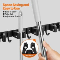 BOTC Bezemhouder - 5 Houders 6 Haken - Gereedschapshouder - Zeflklevend - Bezem Ophangsysteem - Ophanghaken - Tuingereedschap 16 BOTC Bezemhouder - 5 Houders 6 Haken - Gereedschapshouder - Zeflklevend - Bezem Ophangsysteem - Ophanghaken - Tuingereedschap -Buitentuin Winkel 1200x1200 1412