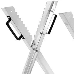 Merkloos Monzana Zaagbok - Metaal Opvouwbaar 83x81x88cm - Zilver -Buitentuin Winkel 1200x1200 1500