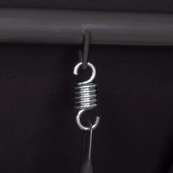 Springos Schommelbank | Linda-Schommel | 3-zits | Waterafstotend | Inclusief 2 Kussens | Verstelbare Luifel | 162 X 200 X 120 Cm | Zwart -Buitentuin Winkel 1200x1200 168