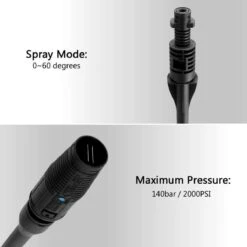 Merkloos 140 Bar Hogedrukspuitlans - Hogedrukreiniger Kärcher-opzetstuk - Verstelbare Sproeikop Voor Karcher Hogedrukreiniger - Accessoire Voor Karcher K1 K2 K3 K4 K5 K6 K7 -Buitentuin Winkel 1200x1200 1724