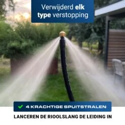 Techweise - Rioolslang Voor Kärcher K2 T/m K7 - 20M - Met 4 Achterwaartse Hogedruksproeiers 16 Techweise - Rioolslang Voor Kärcher K2 T/m K7 - 20M - Met 4 Achterwaartse Hogedruksproeiers -Buitentuin Winkel 1200x1200 1728