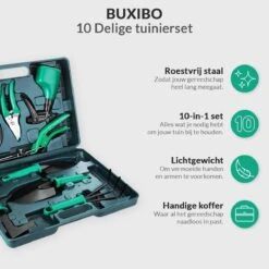 Tuinierset 10 Delig Met Complete Gereedschapskoffer Set Inclusief Tuinschaar, Handschep, Handhark, Plantenspuit, Haakvormige Voegenkrabber, Bloemenschepje, Bloemenschaar, Grasschaar En Heggenschaar 17 Tuinierset 10 Delig Met Complete Gereedschapskoffer Set Inclusief Tuinschaar, Handschep, Handhark, Plantenspuit, Haakvormige Voegenkrabber, Bloemenschepje, Bloemenschaar, Grasschaar En Heggenschaar -Buitentuin Winkel 1200x1200 1777