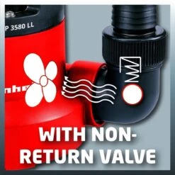 Einhell Dompelpomp GC-SP 3580 LL (350 W - 8000 L/h - 1 Mm Restwater - Traploos Instelbare Vlotterschakelaar - GeÃ¯ntegreerd Terugslagventiel - Draaghandvat - Kabelopwikkeling - Mechanische Afdichting) -Buitentuin Winkel 1200x1200 1844