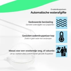 HGMD Waterdruppelaar Set Van 8 Stuks Voor Planten Transparant - Groen - Waterdruppelaar Voor Kamerplanten – Waterbol - Waterdruppelaar Voor Planten - Watergeefsysteem -Buitentuin Winkel 1200x1200 1900