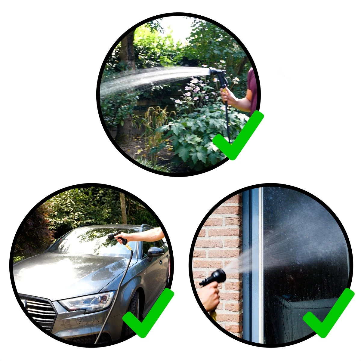 In Round Flexibele Tuinslang – 22,5 Meter – Sproeikop, Tuinslanghouder 9 In Round Flexibele Tuinslang – 22,5 Meter – Sproeikop, Tuinslanghouder - Afbeelding 7