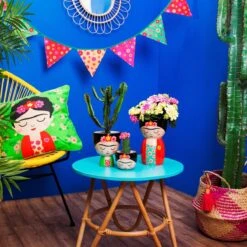 Frida Kahlo Kleine Bloempot - Sass & Belle -Buitentuin Winkel 1200x1200 2215