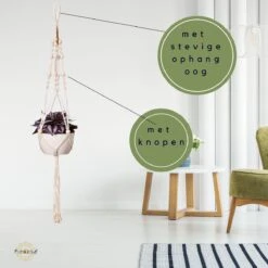 Plantenhanger - Plantenhanger Macrame - Set Van 2 - Wit - Knopen - Luxe Gevlochten Touw - Met Ophang Haken - Fienosa 10 Plantenhanger - Plantenhanger Macrame - Set Van 2 - Wit - Knopen - Luxe Gevlochten Touw - Met Ophang Haken - Fienosa -Buitentuin Winkel 1200x1200 2225
