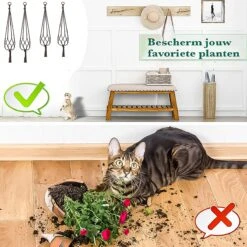 9 Stuks Zwart Macrame Plantenhangers - Boho Handgeweven Katoen Hangpot Voor Binnen/Buiten - Hangende Bloempot Met Kralen - Macramé Touw/Koord Hangplant Houder - Bohemian Wandhanger Decoratie - Plant Hanger - Verticale Tuin Bloempothouder Planthanger -Buitentuin Winkel 1200x1200 2241