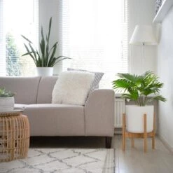 LifeGoods Planten Standaard - Uitschuifbare Bloempothouder - 20 Tot 30 Cm - Licht Bamboe -Buitentuin Winkel 1200x1200 2257