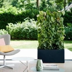 Elho Vivo Matt Finish Lang Wielen 90 - Grote Staande Plantenbak Voor Binnen & Buiten - Gemaakt Van Gereycled Plastic - L 39 X W 88 X H 41 Cm - Zwart -Buitentuin Winkel 1200x1200 2288