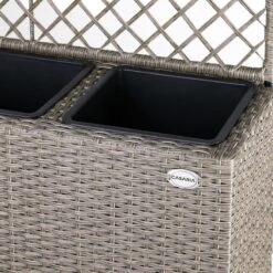 Casaria Polyrattan Bloembak – 3 Bakken Klimophek - Crème -Buitentuin Winkel 1200x1200 2296
