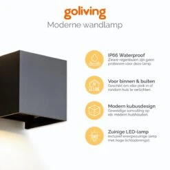 Goliving Lamp – Wandlamp Zwart Binnen En Buiten – Kubuslamp Industrieel – Buitenlamp - Waterdichte LED-verlichting - Energiezuinig En Roestvrij 14 Goliving Lamp – Wandlamp Zwart Binnen En Buiten – Kubuslamp Industrieel – Buitenlamp - Waterdichte LED-verlichting - Energiezuinig En Roestvrij -Buitentuin Winkel 1200x1200 2320