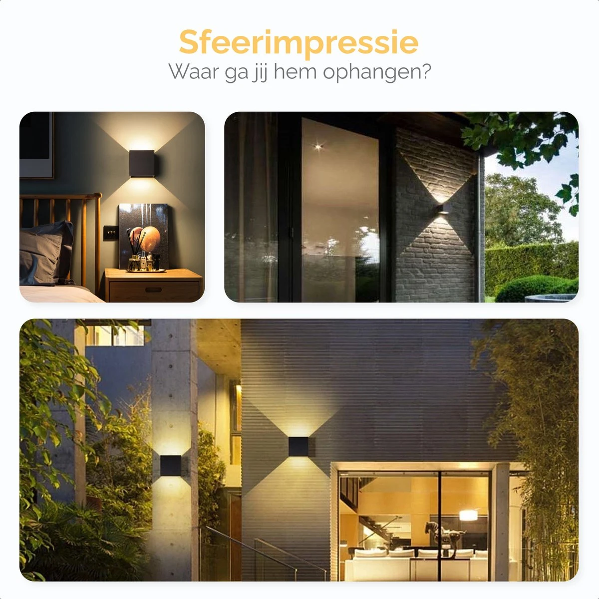 Goliving Lamp – Wandlamp Zwart Binnen En Buiten – Kubuslamp Industrieel – Buitenlamp - Waterdichte LED-verlichting - Energiezuinig En Roestvrij 7 Goliving Lamp – Wandlamp Zwart Binnen En Buiten – Kubuslamp Industrieel – Buitenlamp - Waterdichte LED-verlichting - Energiezuinig En Roestvrij - Afbeelding 5