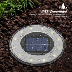 Arisenn® 360 - 4 X Solar LED Grondspot Zwart - WarmWit 3000K - Solar Tuinverlichting - Buitenlamp - Tuinverlichting Op Zonne-Energie - Schemerschakelaar - Automatisch Aan- IP67 - 1200 MAh Lithium Accu -Buitentuin Winkel 1200x1200 2330