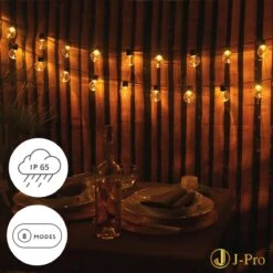 J-Pro Frigus 20 Lichtsnoer Buiten Op Netstroom - Tuinverlichting LED - Buiten Lichtslinger - 20 LEDs Tuinverlichting Met Stekker - 3+2m - ø5cm -Buitentuin Winkel 1200x1200 2335