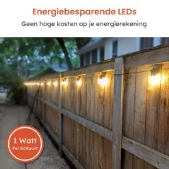 Partizzle 15m LED Lichtsnoer Voor Buiten - Tuinverlichting - Lampjes Slinger - Lichtslinger - 2700K / Waterdicht 15 Partizzle 15m LED Lichtsnoer Voor Buiten - Tuinverlichting - Lampjes Slinger - Lichtslinger - 2700K / Waterdicht -Buitentuin Winkel 1200x1200 2445