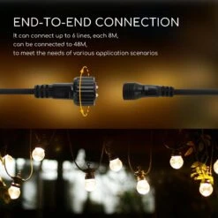 Aigostar 10VRW Lichtsnoer - Lichtslinger - 10 Transparante LED Lampjes - 4000K - 8M -Buitentuin Winkel 1200x1200 2457