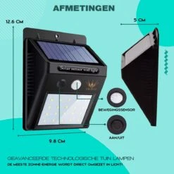 Ferodelli® Solar Buitenlamp Met Bewegingssensor - 40 LEDs - Tuinverlichting Op Zonne Energie - 4 Stuks -Buitentuin Winkel 1200x1200 2486