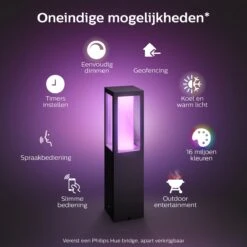 Philips Hue Impress Sokkellamp - Wit En Gekleurd Licht - Zwart - Laag -Buitentuin Winkel 1200x1200 2508