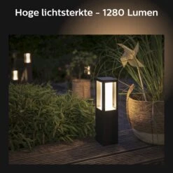 Philips Hue Impress Sokkellamp - Wit En Gekleurd Licht - Zwart - Laag -Buitentuin Winkel 1200x1200 2509