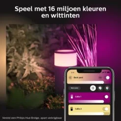 Philips Hue Calla Sokkellamp - Wit En Gekleurd Licht - Zwart - Laag - Laagspanning - Uitbreiding -Buitentuin Winkel 1200x1200 2510