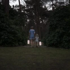 QAZQA Storm - Moderne LED Dimbare Staande Buitenlamp | Staande Lamp Voor Buiten Met Dimmer - 1 Lichts - H 300 Mm - Wit - Buitenverlichting -Buitentuin Winkel 1200x1200 2536