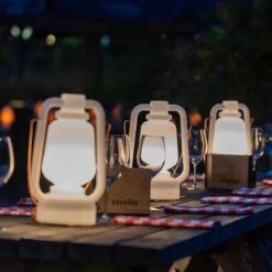 QAZQA Storm - Moderne LED Dimbare Staande Buitenlamp | Staande Lamp Voor Buiten Met Dimmer - 1 Lichts - H 300 Mm - Wit - Buitenverlichting -Buitentuin Winkel 1200x1200 2537