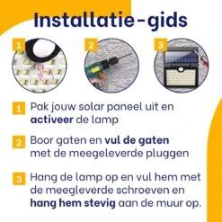 Merkloos Solar Buitenlamp Met Bewegingssensor - Wit Licht - Tuinverlichting Op Zonne-energie - IP65 Waterdicht - 2 Stuks - 97 LEDs - 2700K - Zwart -Buitentuin Winkel 1200x1200 2623
