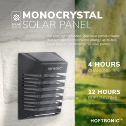 4x HOFTRONIC Dono - Solar Wandlamp Buiten - IP65 Waterdicht - Wintersolar Technologie Monokristal Zonnepaneel - 3000K Warm Wit (sfeervol) - Solar Tuinverlichting Zonne Energie 16 4x HOFTRONIC Dono - Solar Wandlamp Buiten - IP65 Waterdicht - Wintersolar Technologie Monokristal Zonnepaneel - 3000K Warm Wit (sfeervol) - Solar Tuinverlichting Zonne Energie -Buitentuin Winkel 1200x1200 2643