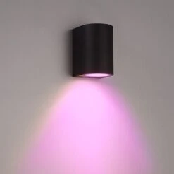 Hoftronic Smart Alvin - Smart LED Wandlamp - WiFi + Bluetooth - Downlight - GU10 5,5 Watt 400lm - RGBWW 16,5 Miljoen Kleuren - Slimme Muurlamp - Geschikt Als Binnen En Buiten Wandlamp - 3 Jaar Garantie -Buitentuin Winkel 1200x1200 2655