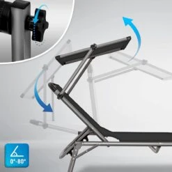 Sens Design Zonnebed - Ligbed Inklapbaar Met Zonneklep - Grijs -Buitentuin Winkel 1200x1200 267