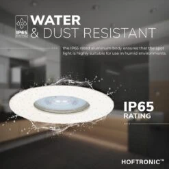 HOFTRONIC - 6x Bari LED Inbouwspots Badkamer Wit - GU10 LED Spots Inbouw - 5W 400lm - 4000K Neutraal Wit Licht - IP65 Waterdicht - Inbouw Spots Plafond - Plafondspots Voor Woonkamer, Keuken, Slaapkamer En Buiten -Buitentuin Winkel 1200x1200 2683