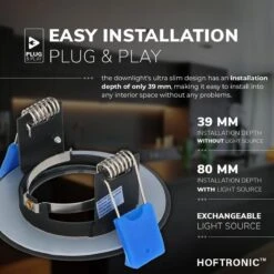 HOFTRONIC™ LED Inbouwspots 3 Spots - Zwart - Rond - IP65 - GU10 - Dimbaar - Spot Bari - 5 Watt 2700K Warm Wit -Buitentuin Winkel 1200x1200 2697