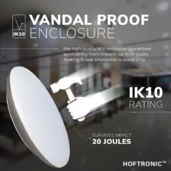 HOFTRONIC - LED Plafondlamp - Plafonnière - RVS - 12 Watt - IP65 Waterdicht - Kleur Instelbaar (2700K, 4000K & 5000K) - 1200 Lumen - IK10 Stootveilig - Ø25 Cm - Geschikt Voor Badkamer - Voor Binnen En Buiten - 3 Jaar Garantie -Buitentuin Winkel 1200x1200 2726
