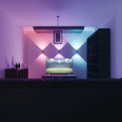 Hoftronic Smart Cupo - LED Wandlamp Up & Down Smart - RGBWW 16,5 Miljoen Kleuren - 6 Watt 600 Lumen - Zwart - Gevellamp Met Music Sync - IP54 Waterdicht - Geschikt Als Wandlamp Buiten, Wandlamp Badkamer En Wandlamp Binnen - 3 Jaar Garantie 24 Hoftronic Smart Cupo - LED Wandlamp Up & Down Smart - RGBWW 16,5 Miljoen Kleuren - 6 Watt 600 Lumen - Zwart - Gevellamp Met Music Sync - IP54 Waterdicht - Geschikt Als Wandlamp Buiten, Wandlamp Badkamer En Wandlamp Binnen - 3 Jaar Garantie -Buitentuin Winkel 1200x1200 2737