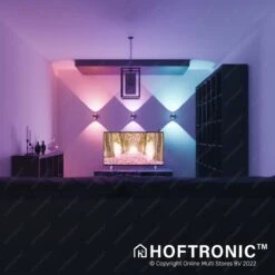 Hoftronic Smart Cupo - LED Wandlamp Up & Down Smart - RGBWW 16,5 Miljoen Kleuren - 6 Watt 600 Lumen - Zwart - Gevellamp Met Music Sync - IP54 Waterdicht - Geschikt Als Wandlamp Buiten, Wandlamp Badkamer En Wandlamp Binnen - 3 Jaar Garantie 25 Hoftronic Smart Cupo - LED Wandlamp Up & Down Smart - RGBWW 16,5 Miljoen Kleuren - 6 Watt 600 Lumen - Zwart - Gevellamp Met Music Sync - IP54 Waterdicht - Geschikt Als Wandlamp Buiten, Wandlamp Badkamer En Wandlamp Binnen - 3 Jaar Garantie -Buitentuin Winkel 1200x1200 2738