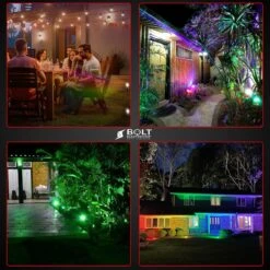 Bolt Electronics ® Tuinspot – Tuinverlichting LED Buiten – Hanglamp Buitenverlichting – Prikspot Buitenlamp - RGB Lamp – Bedienbaar Via App Tuinlamp – IP68 Waterdicht Muurlamp – Wandlamp – Verlichting Terras En Tuin – 9 Stuks -Buitentuin Winkel 1200x1200 2761