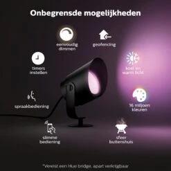 Philips Hue Lily XL-tuinspot - Wit En Gekleurd Licht - Zwart - Laagspanning -Buitentuin Winkel 1200x1200 2820