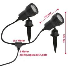 B.K.Licht - Prinkspot - Buitenlampen Incl. GU10 - 3.000 K - 2 Stuks -Buitentuin Winkel 1200x1200 2833