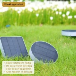 Lueas® - Solar Grondspot Telefoonbestuurbaar- Met App - Zonne-energie - Muurlamp - Lichtsensor - Bluetooth -Buitentuin Winkel 1200x1200 2873